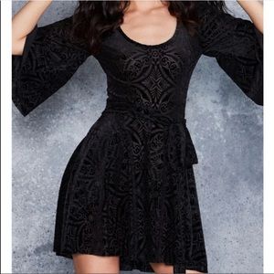 Blackmilk burned velvet dress w/ pockets LIMITED